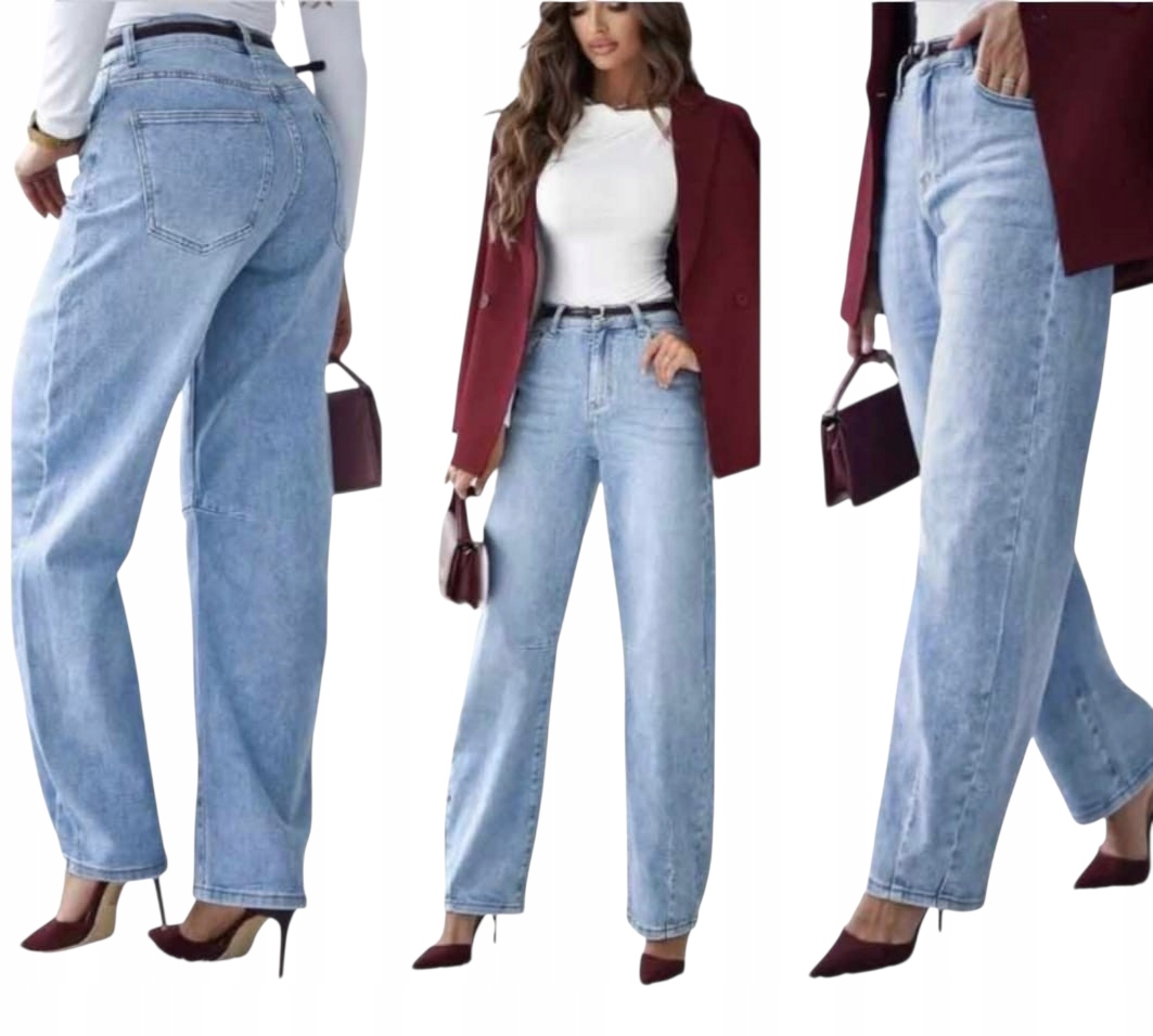 Dámské elastické džínové kalhoty Mom Fit