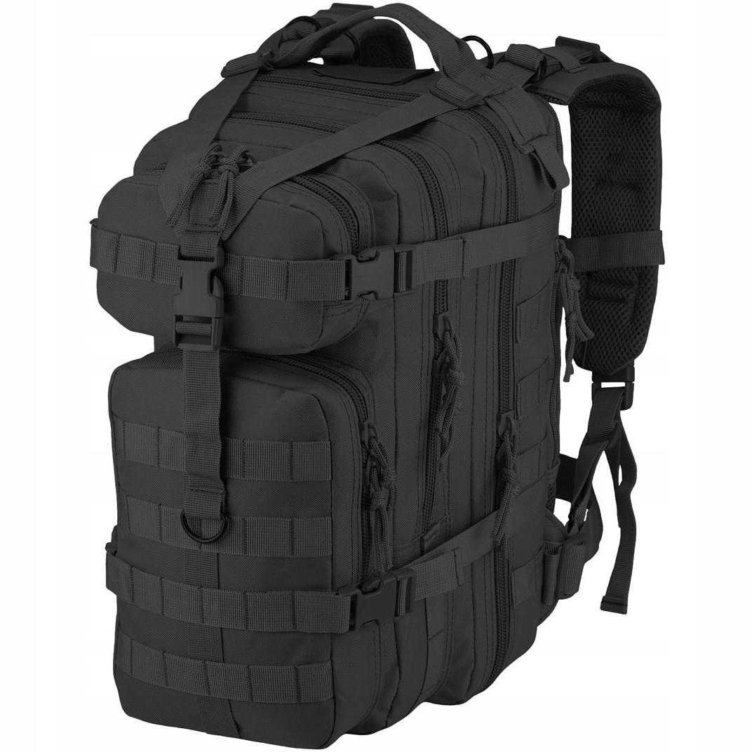 Camo Batoh Assault Cordura 25L Black Černý