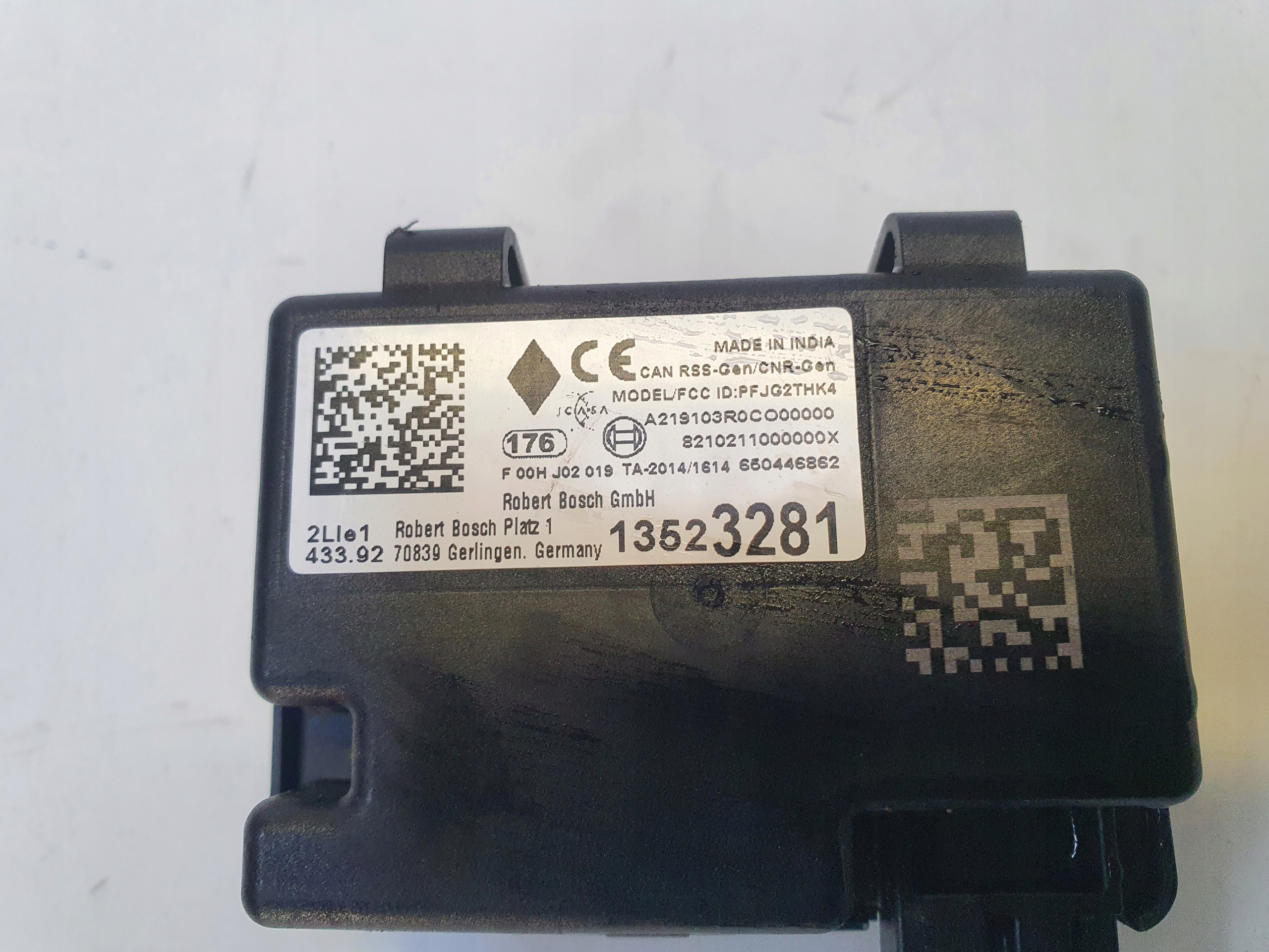 OPEL ASTRA K module control unit of a lock 13523281