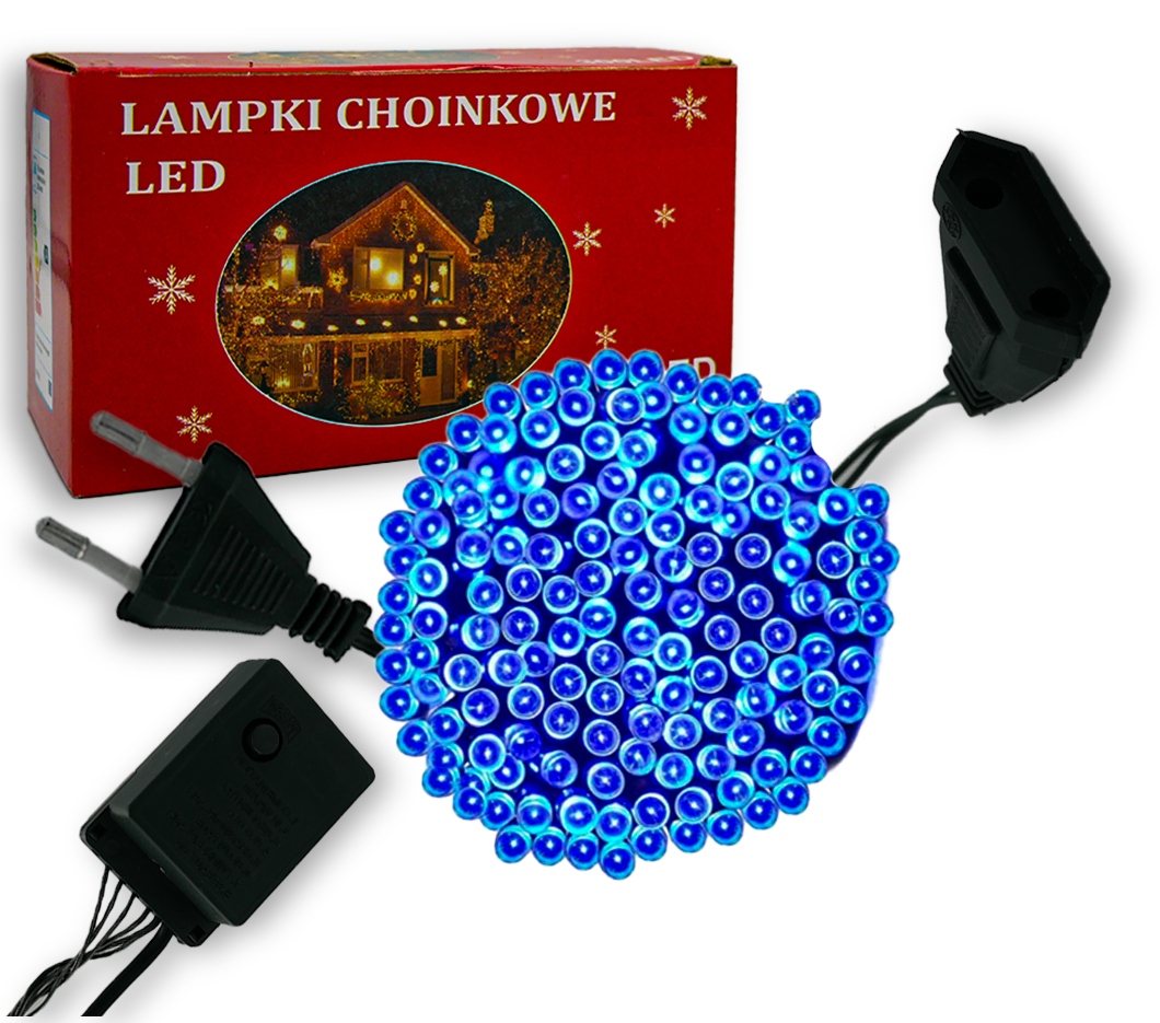 

Lampki Choinkowe 300 Led Niebieski Wewnętrzne/ZEW