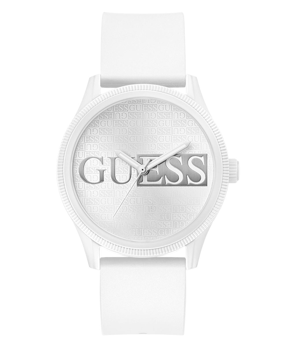 Guess Reputation pánské hodinky na řemínku bílé GW0780G1