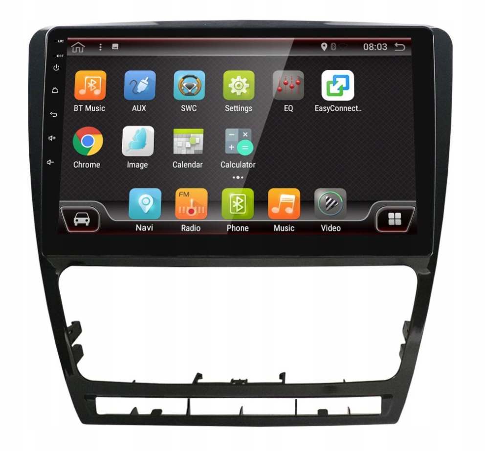 RADIO ANDROID SKODA OCTAVIA 2 A5 2007-14 1/16 CAM! Radio informacja RDS pasmo AM pasmo FM