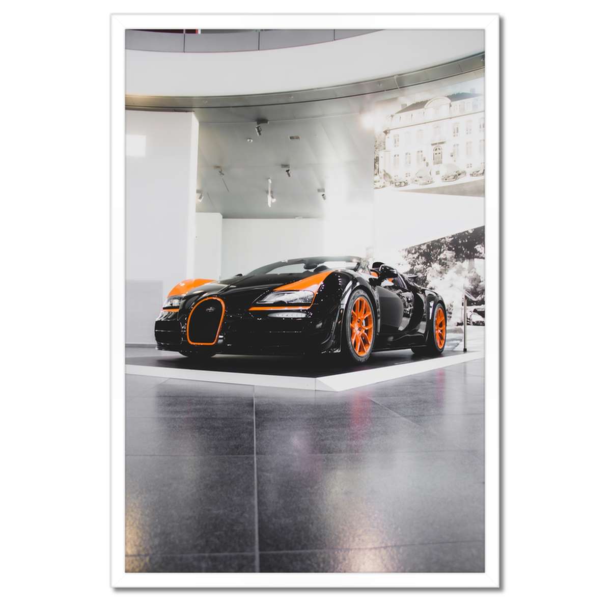 Plakáty v rámu 40x60 Bugatti Auto