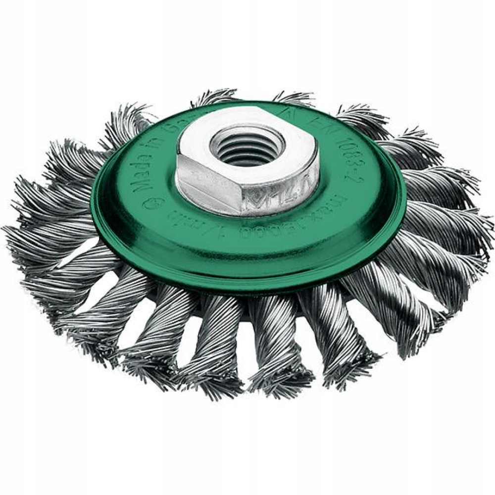 Kartáč kónický ocel nerez. 115x12mm drát 0,5mm