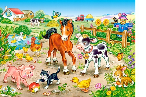 

Puzzle Zwierzęta Wieś Farma Zadroda 120 El. Castor
