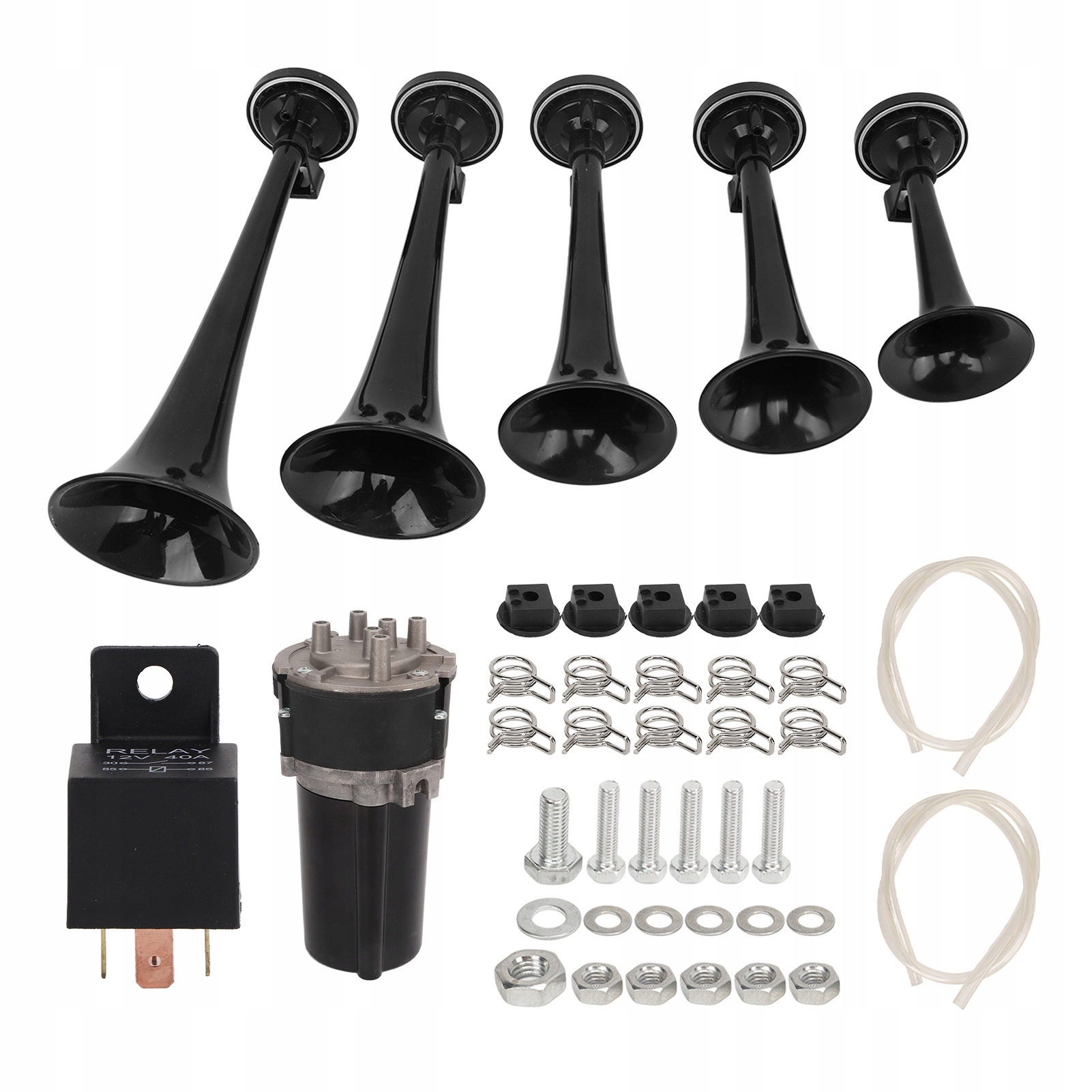 1618220292811 - 5 труба повітряний ріжок 130dB DC 12V