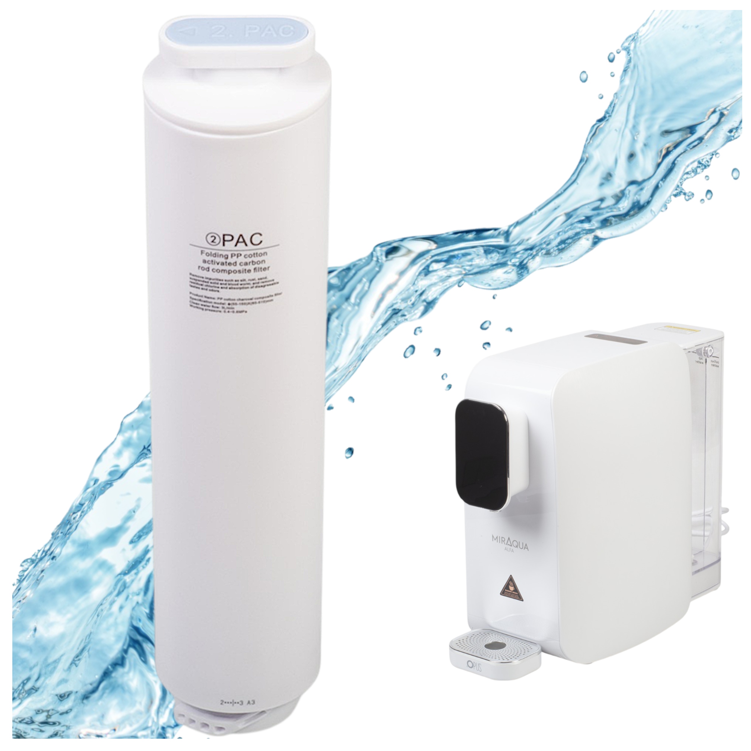 Wkład Pac Filtr wstępny mechaniczny do dystrybutora wody Opus Miraqua Alfa