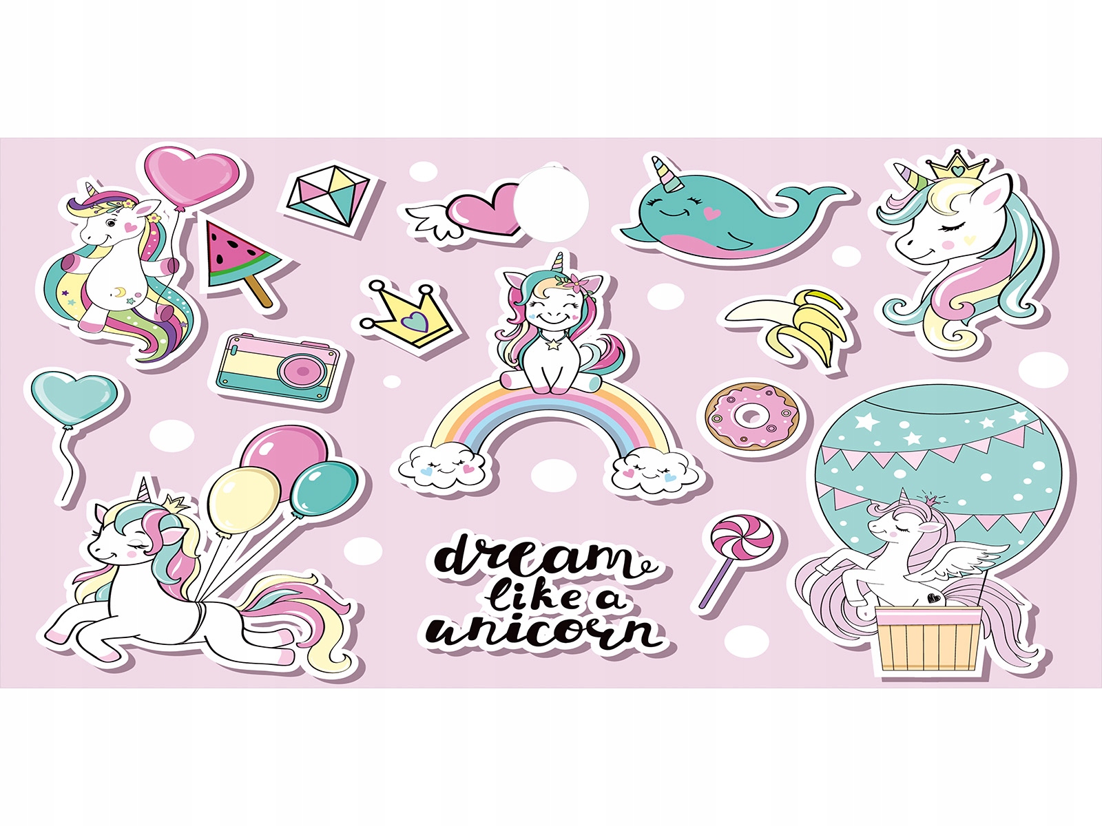 

Mata Ochronna na Biurko unicorn jednorożec 105x50