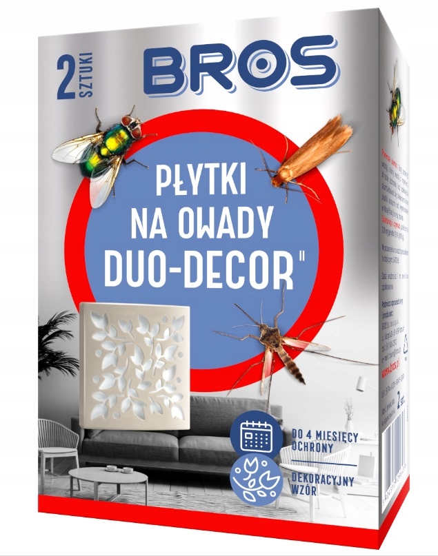 

Bros Płytka owadobójcza na Owady Duo-Decor 2szt.