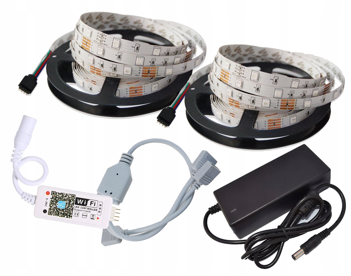 ZESTAW Taśma Listwa LED RGB 10m + WiFi IOS ANDROID