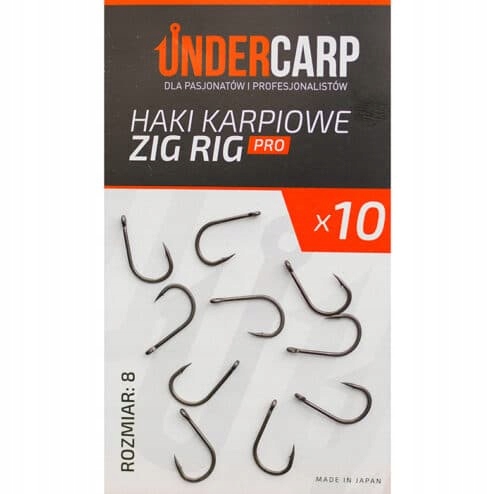 Undercarp Haki Karpiowe Zig Rig Pro nr 8 UC445