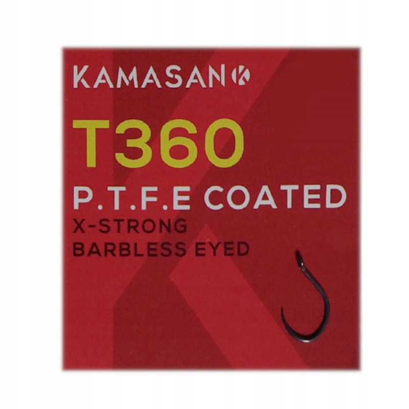 Haczyki T360 PTFE r. 10 KAMASAN