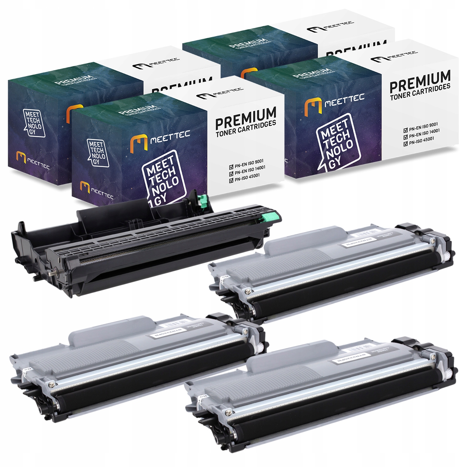 3x Toner TN2220 i bęben DR2200 do Brother MFC-7860
