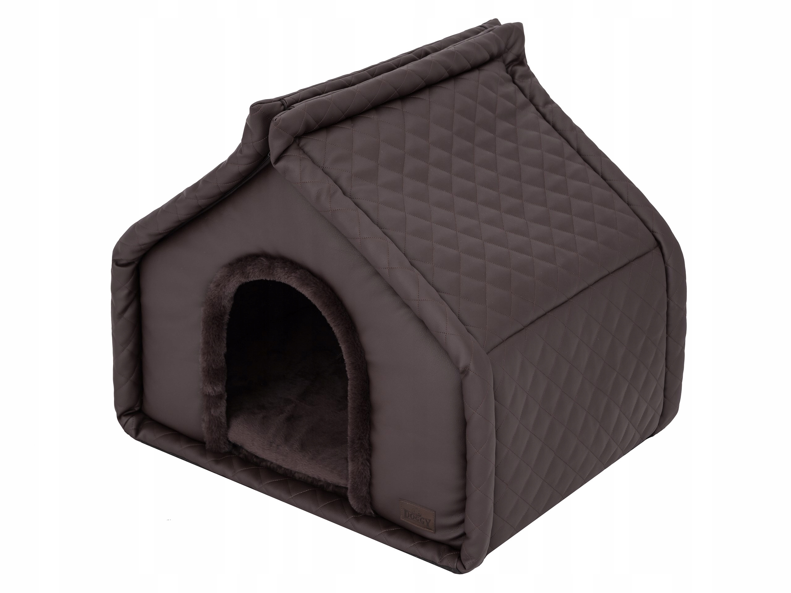 Levně Domeček pro psa z eko kůže Doggy R3 60x50x52