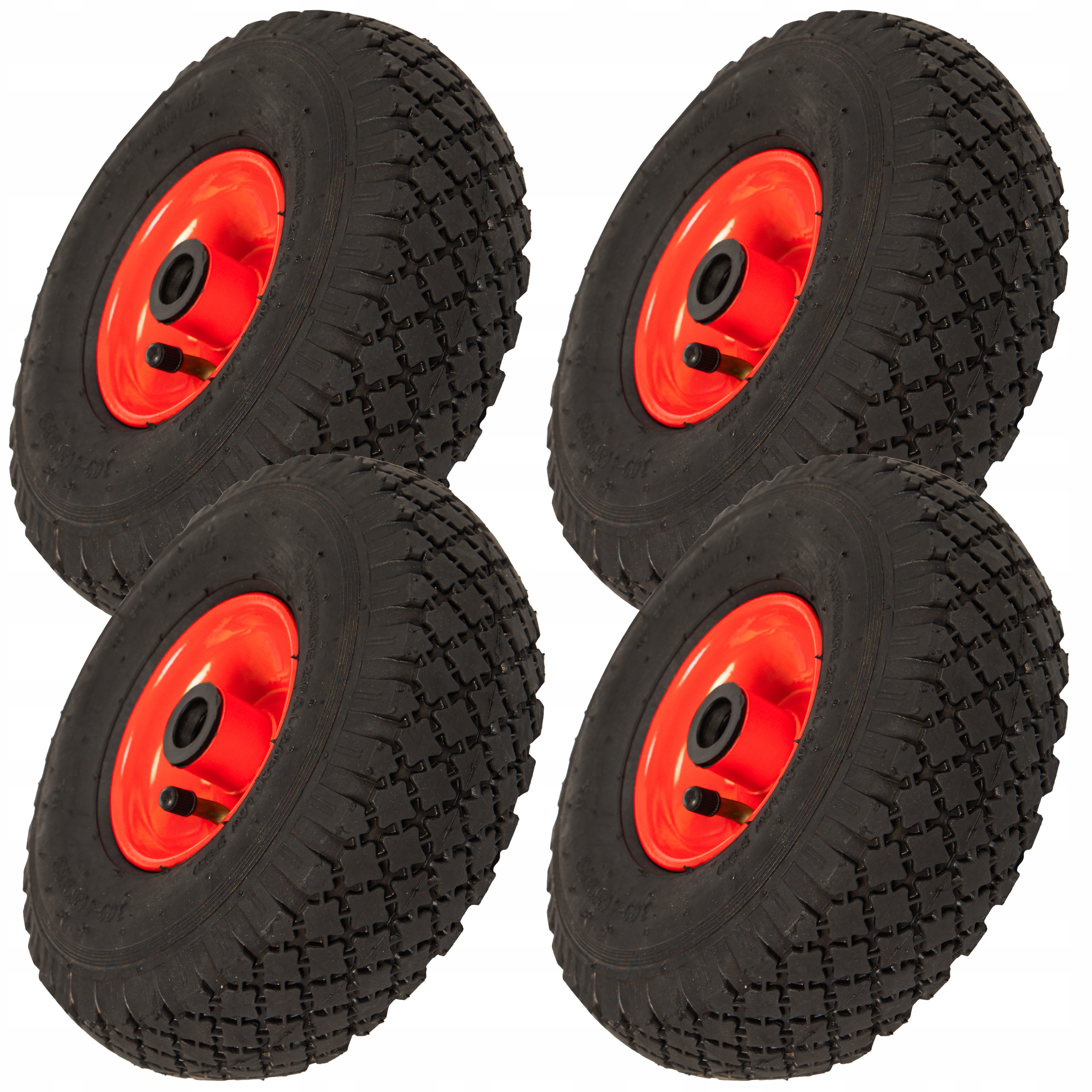 4x Koło Do Taczki Wózka Platformy 260x85MM 3,00/4 Kółko Dętka fi 20 136KG