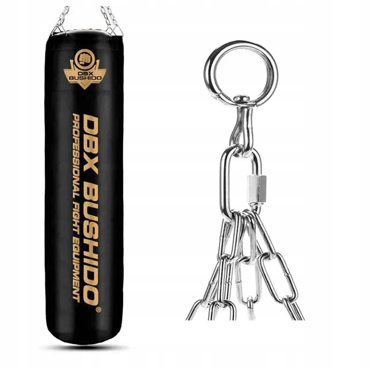 Do 70 Kg 140 CM Pusty Worek Treningowy Bokserski Czarno-złoty Dbx Bushido