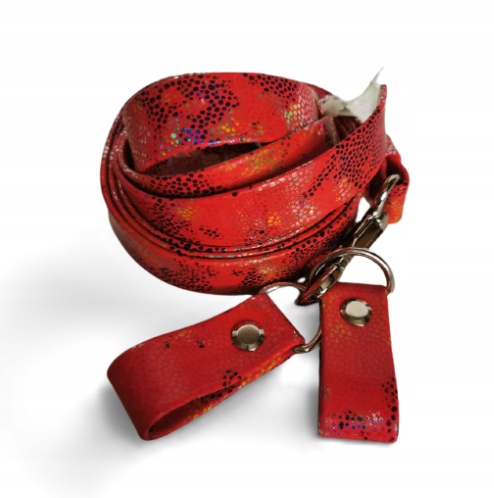 Pasek regulowany + zaczepy czerwona mozaika do obag moonlight bagobag