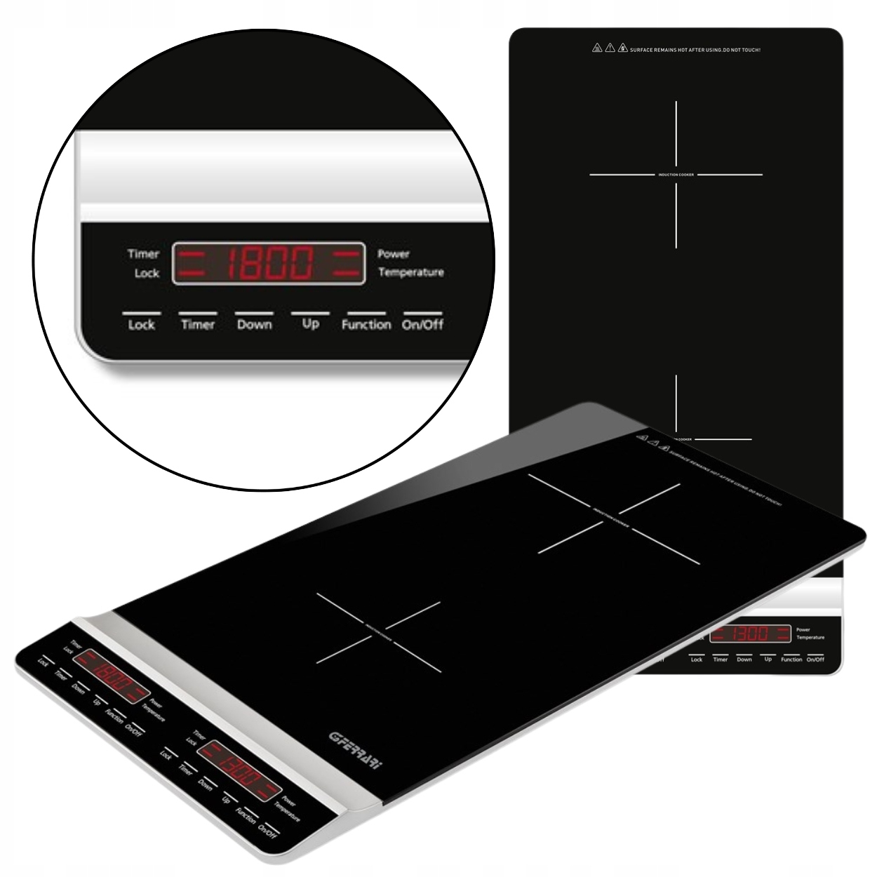 Kuchenka indukcyjna G3Ferrari G10139 płyta elektryczna dwupalnikowa