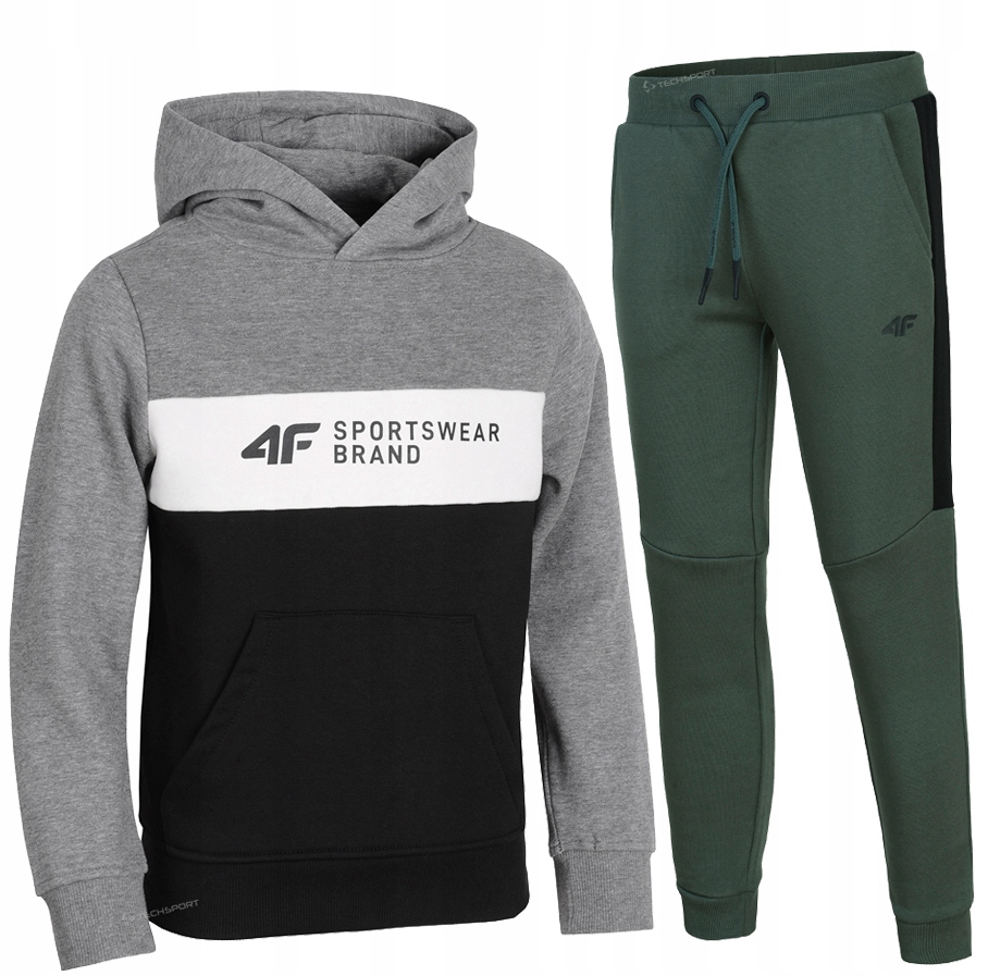 

4F Chłopięcy Dres Komplet Bluza Spodnie 164