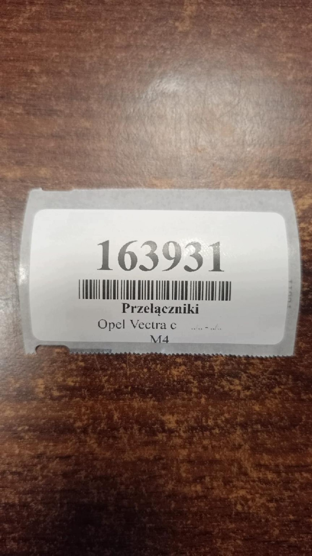 OPEL VECTRA C window control switch 09185955