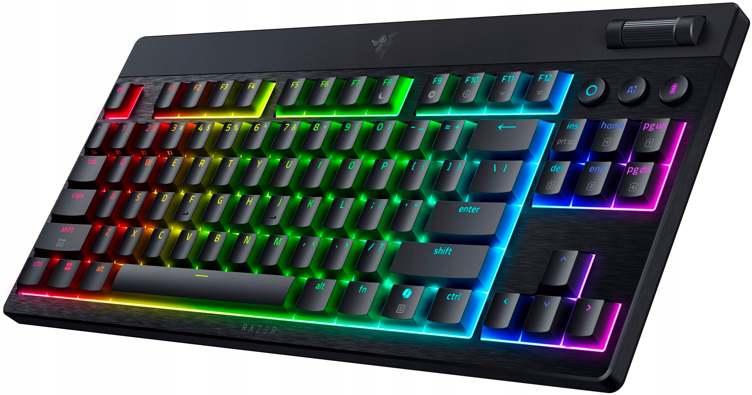 Razer Klawiatura BlackWidow V4 Low-Profile TKL HyperSpeed, Pomara?czowy, US — 11