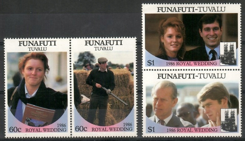 Tuvalu 1986 Mi 81-84 Czyste **