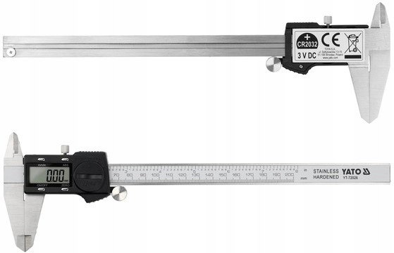 Posuvné Měřítko Nonius Mauzerka 200 0,03 MM, Voděodolné Yato YT-72026