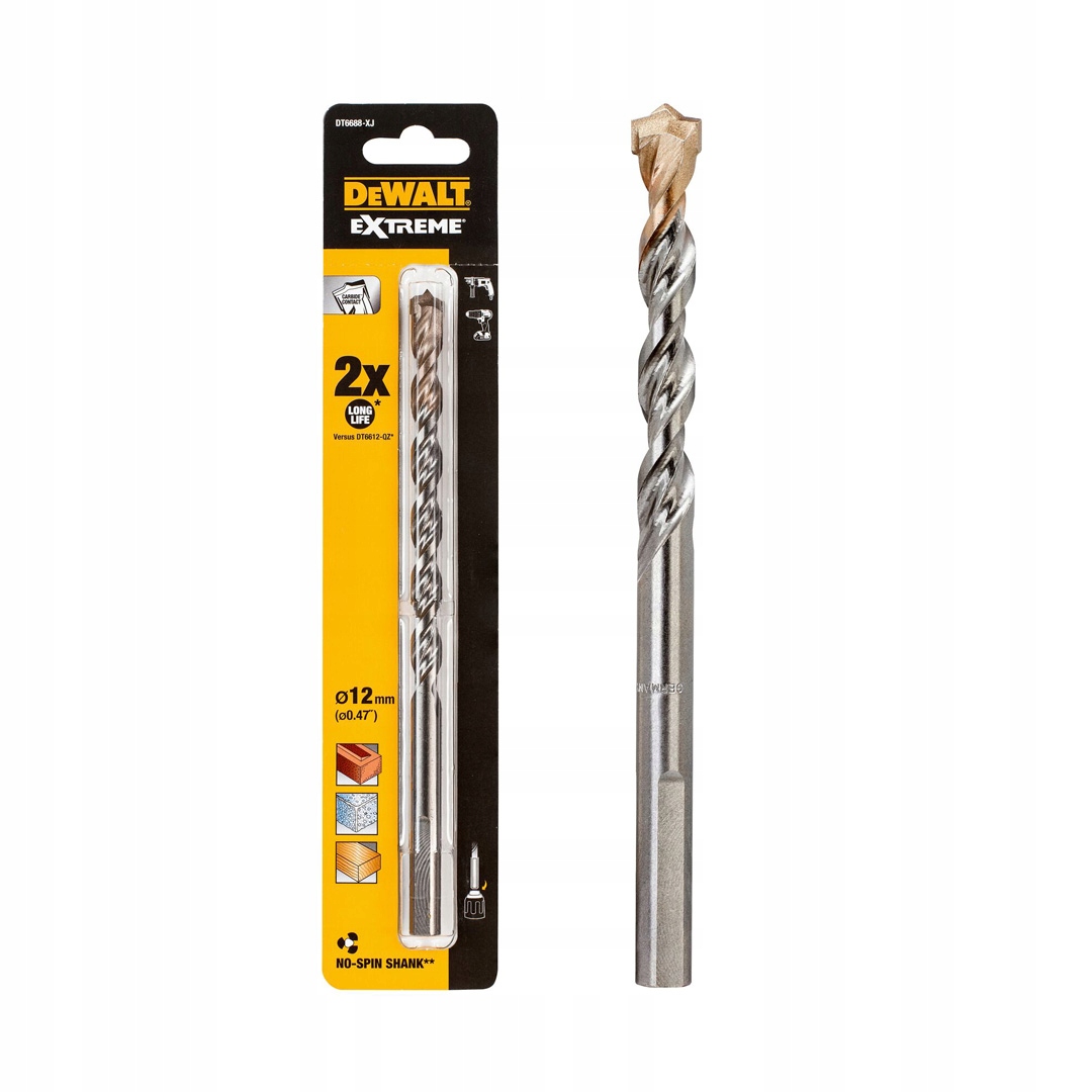 

Wiertło do betonu kamienia 12x200mm Extreme DeWALT