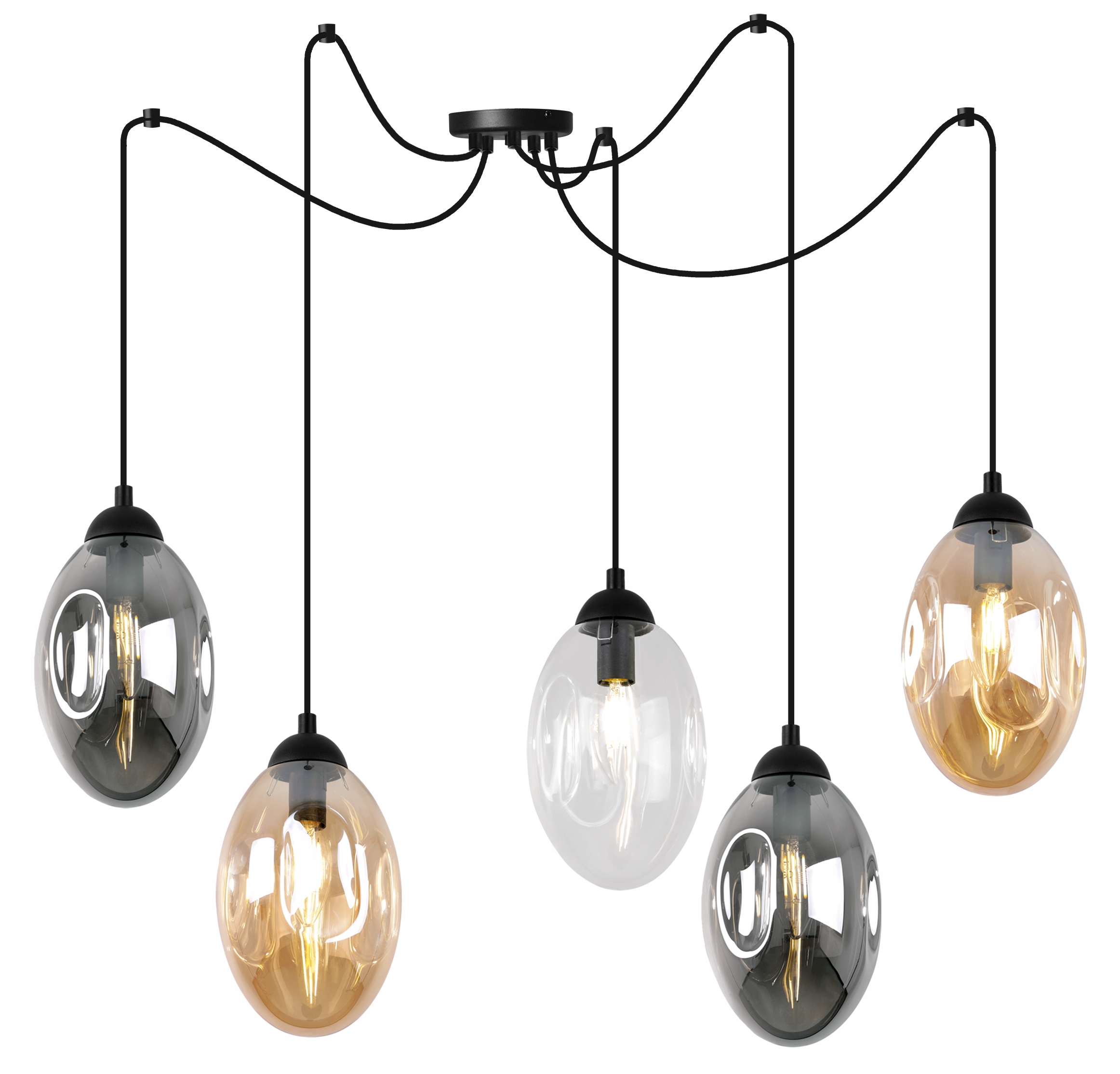 Závesná Stropná Lampa Luster Do Obývacej Izby Spálne Loft Pavúk E14