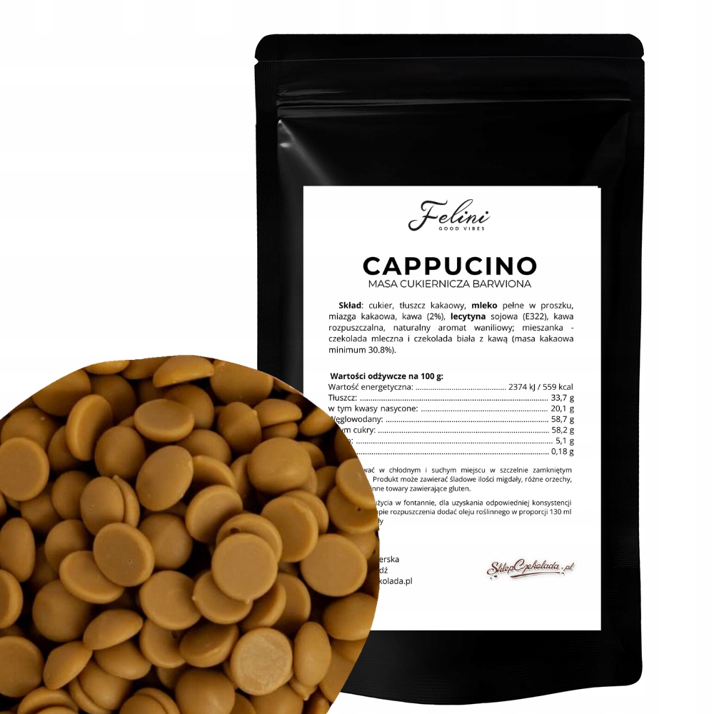 Levně Felini čokoláda cappuccino 30,8% 500 g