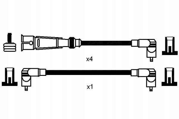 Sada Zapalovacích Kabelů Audi 80 Seat Cordoba