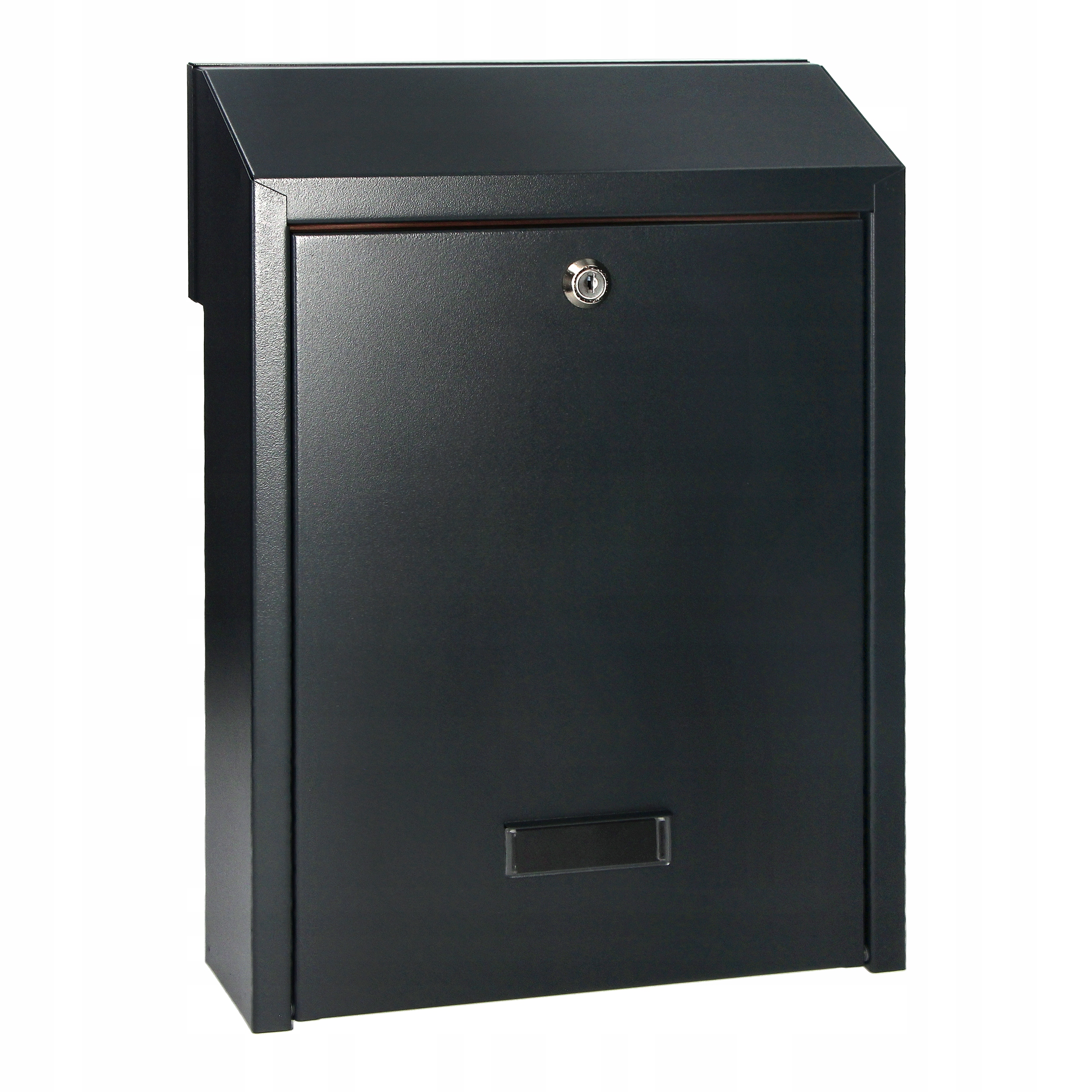 poštovní schránka Oboustranná průchozí s plynovou vložkou Černá Ocelová