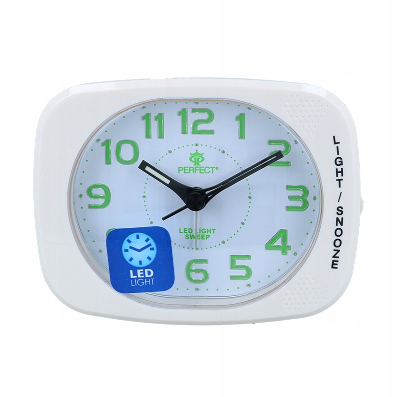 

Budzik podświetlany Led alarm, mech płynący cichy