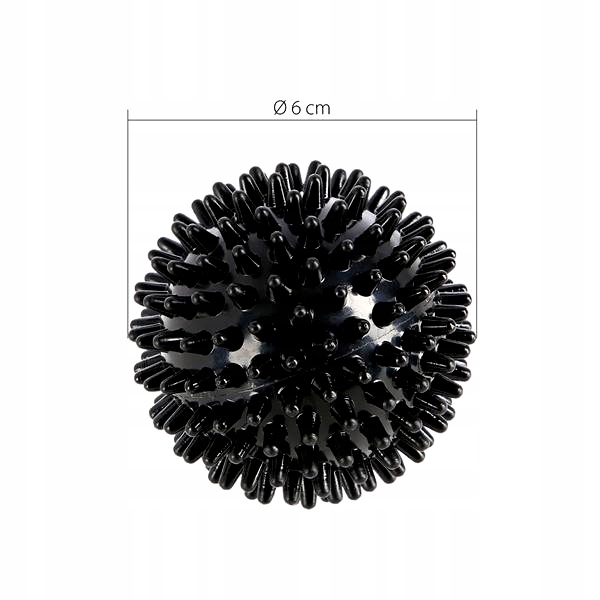 PIŁKA FITNESS DO MASAŻU JEŻYK KOLCE 6 CM HMS MOCNA EAN (GTIN) 5907695510584