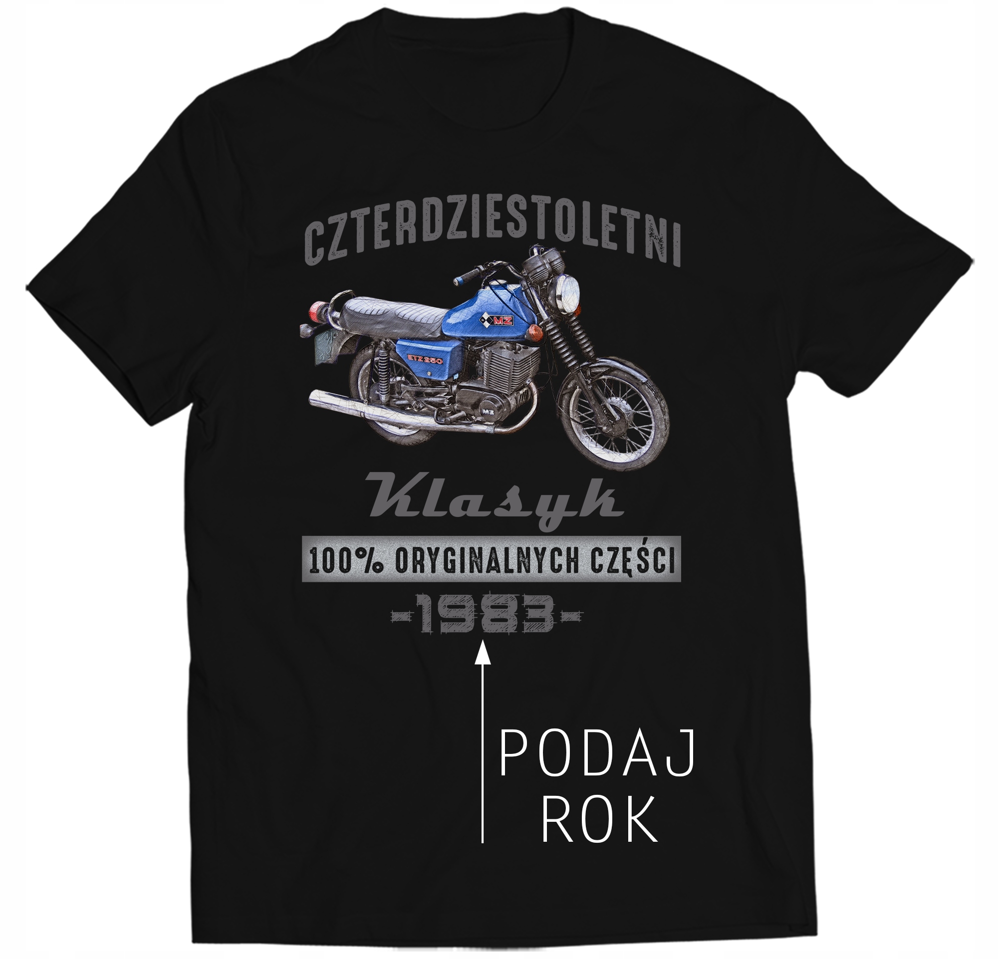 

Koszulka Na 30 40 50 Urodziny Klasyk Mz ETZ250 3XL