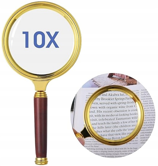 Lupa Do Czytania Powiększająca 10x Czytanie Senior Dziecko Monety