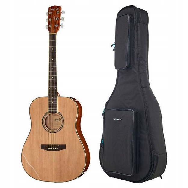 Akustická kytara Harley Benton D-120 Nt světle hnědá s obalem Sada