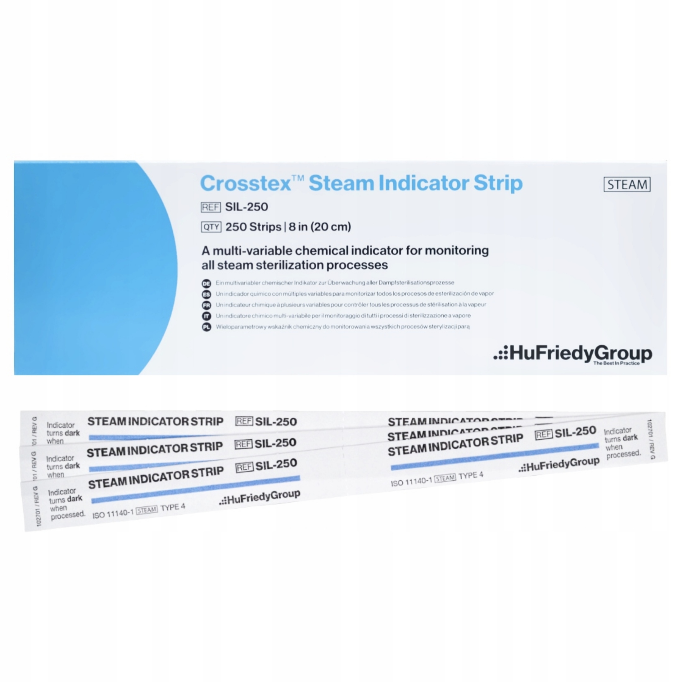 SPS полоски для стерилизации автоклав тест 2X250PCS