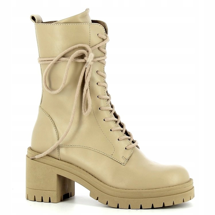béžové dámské kotníkové boty kanady dámské kozačky Carinii 39 platforma