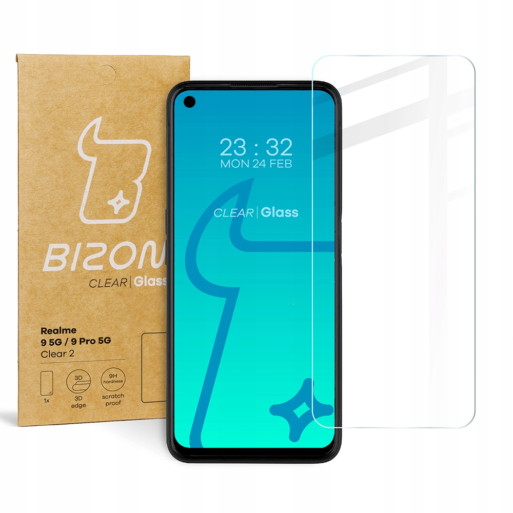 

Szkło hartowane Bizon dla Realme 9 5G 9 Pro 5G