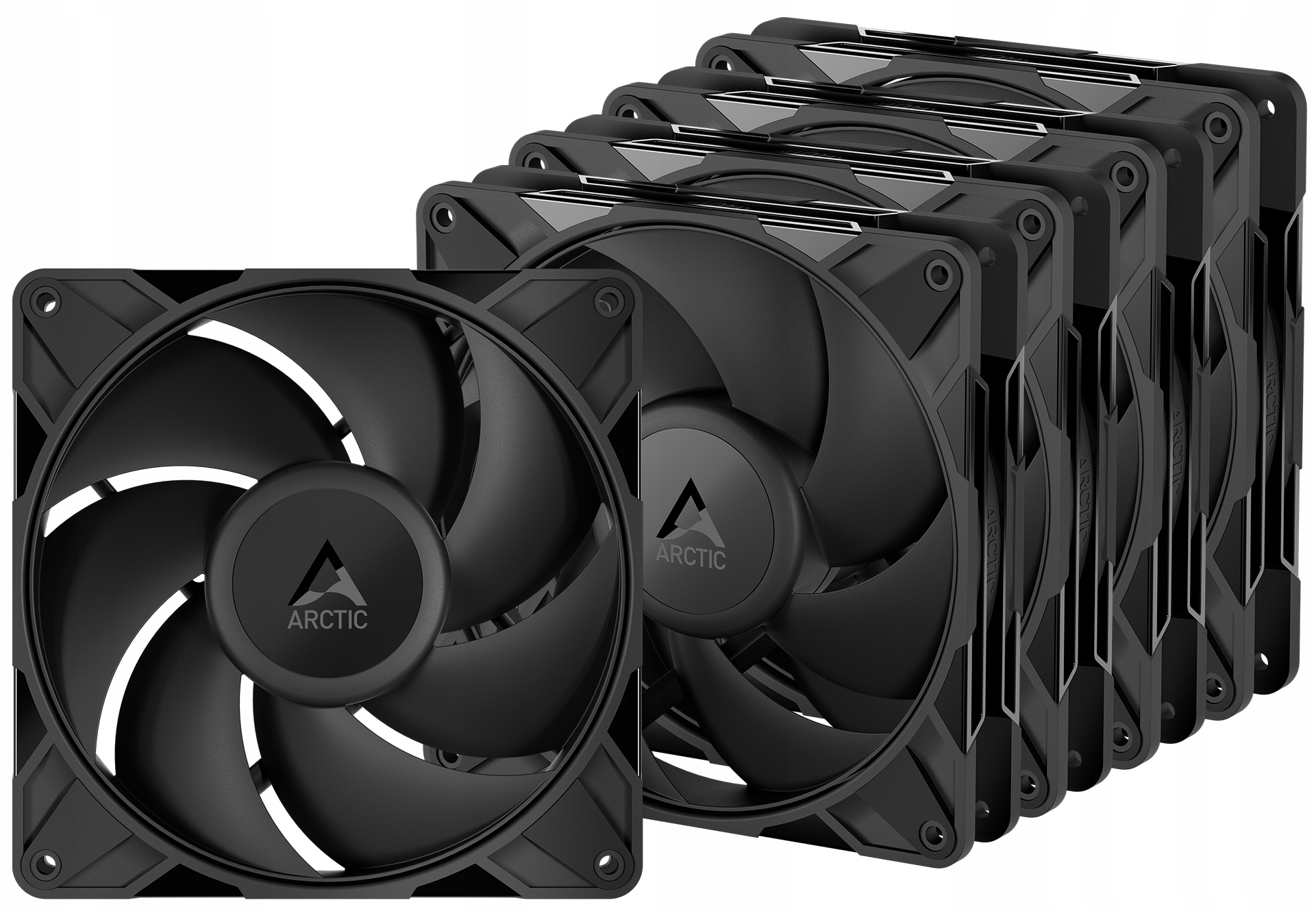 Arctic P14 Pro Pwm Pst – sada 5 ks ventilátorů černý 140 x 140 mm