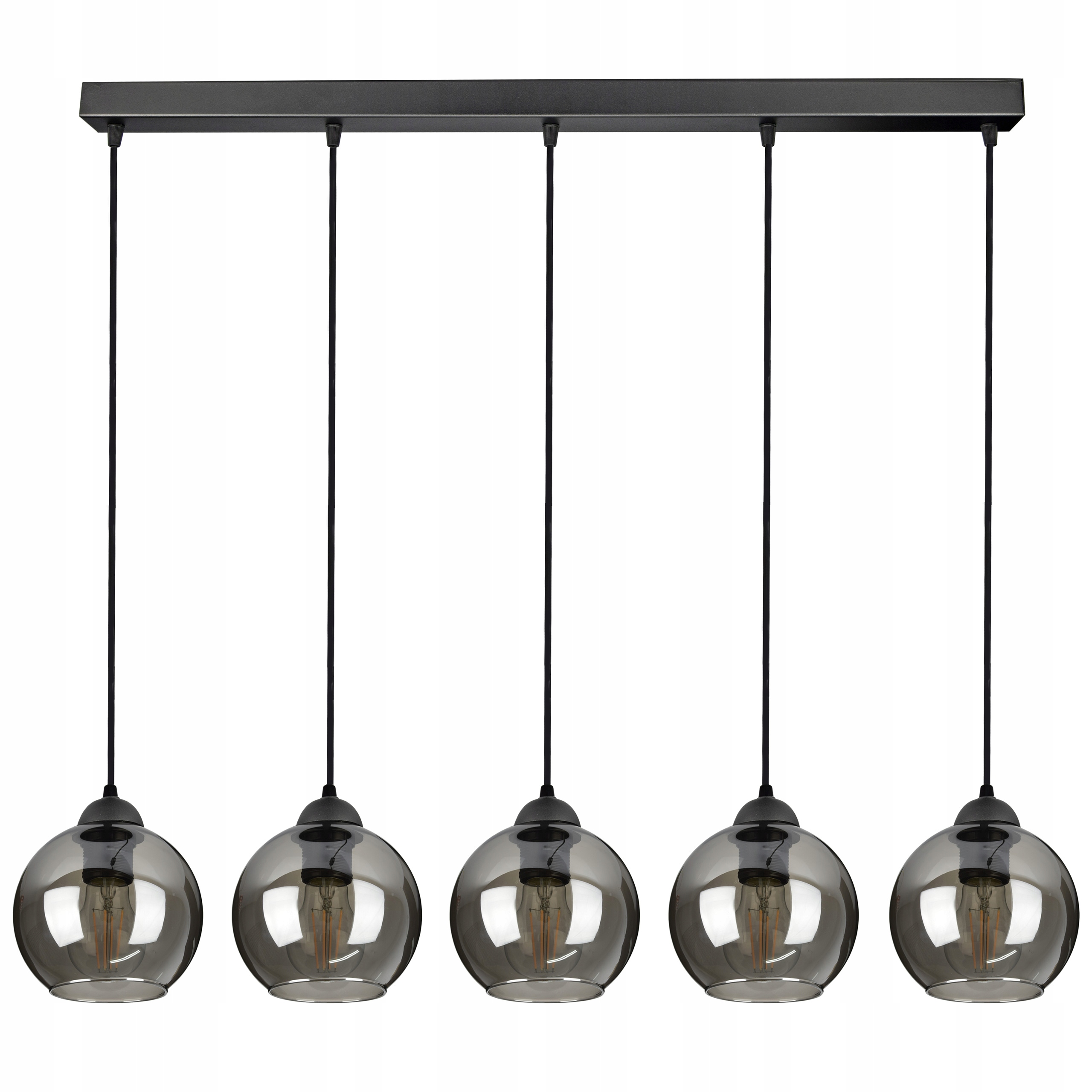 

Szklana Lampa Wisząca Sufitowa Żyrandol Kule Led