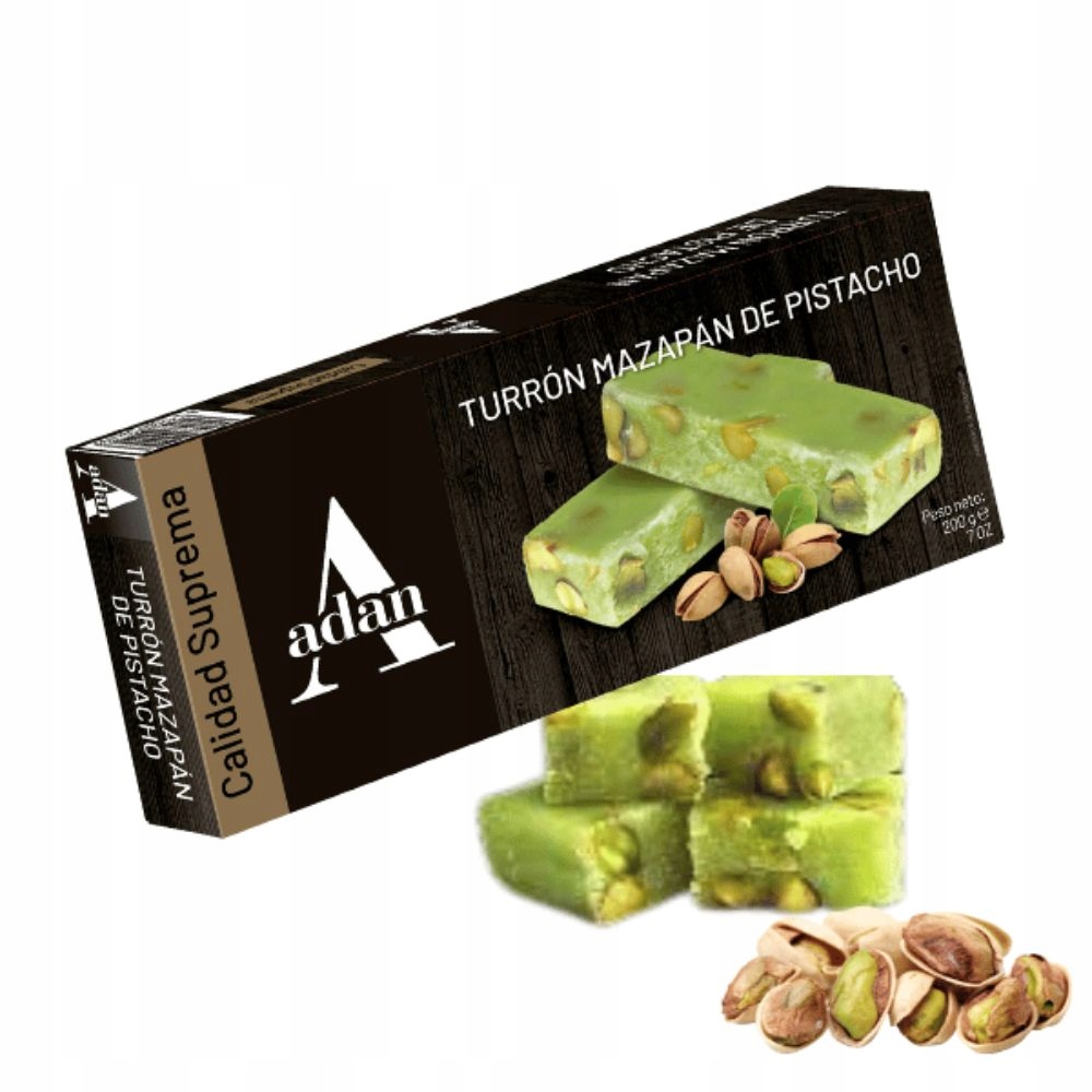 Levně 2x Marcipánový španělský turron s pistáciemi 200 g