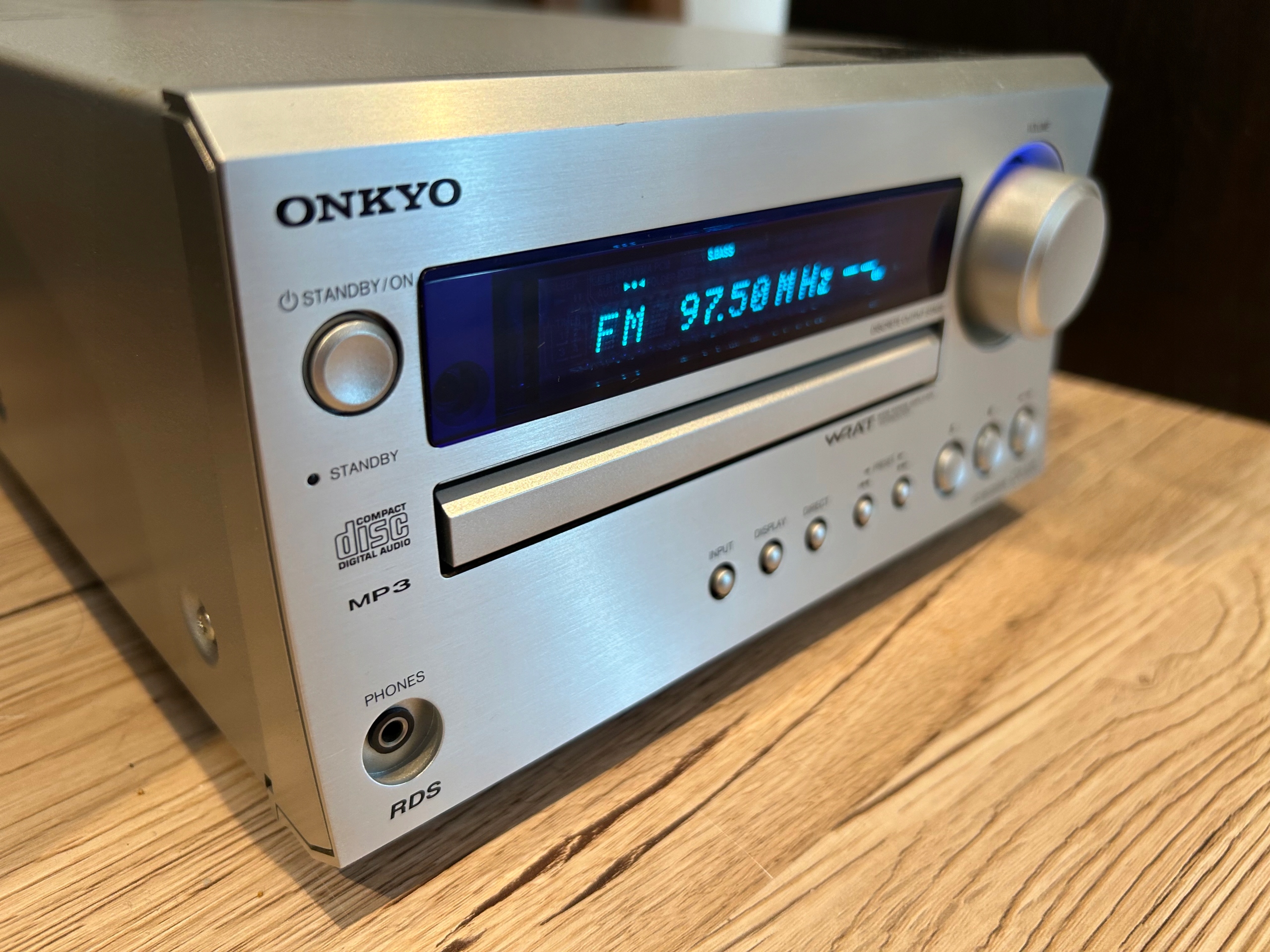 Wieża Stereo ONKYO CR-325 CD HiFi Radio FM RDS Głośniki Amplituner Pilot Radio AM FM