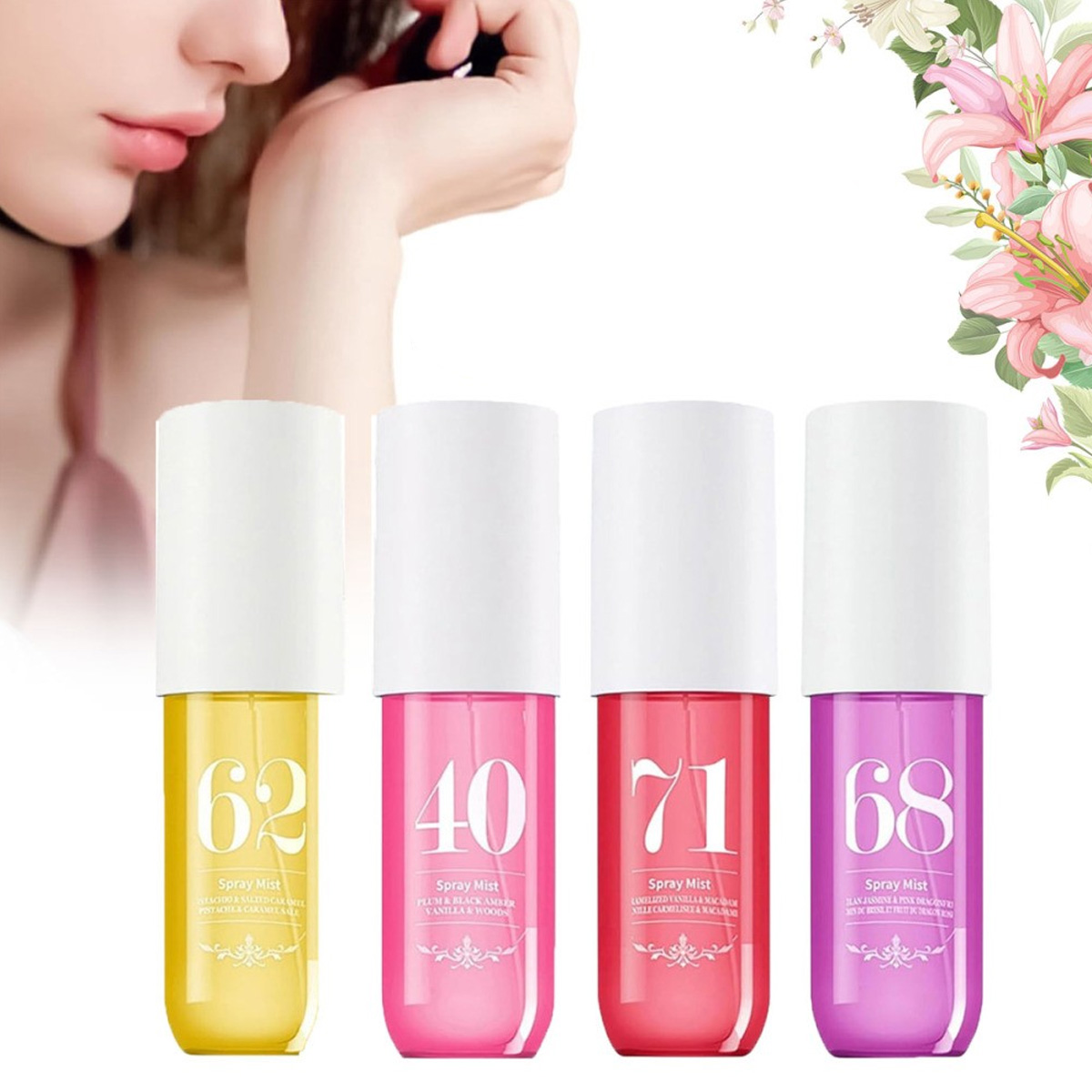 Perfume Mist Zestaw Mgielek 4x90ml 40 62 68 71