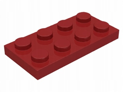 

Lego 3020 plytka 2x4 c. czerwony 10 szt Nowy