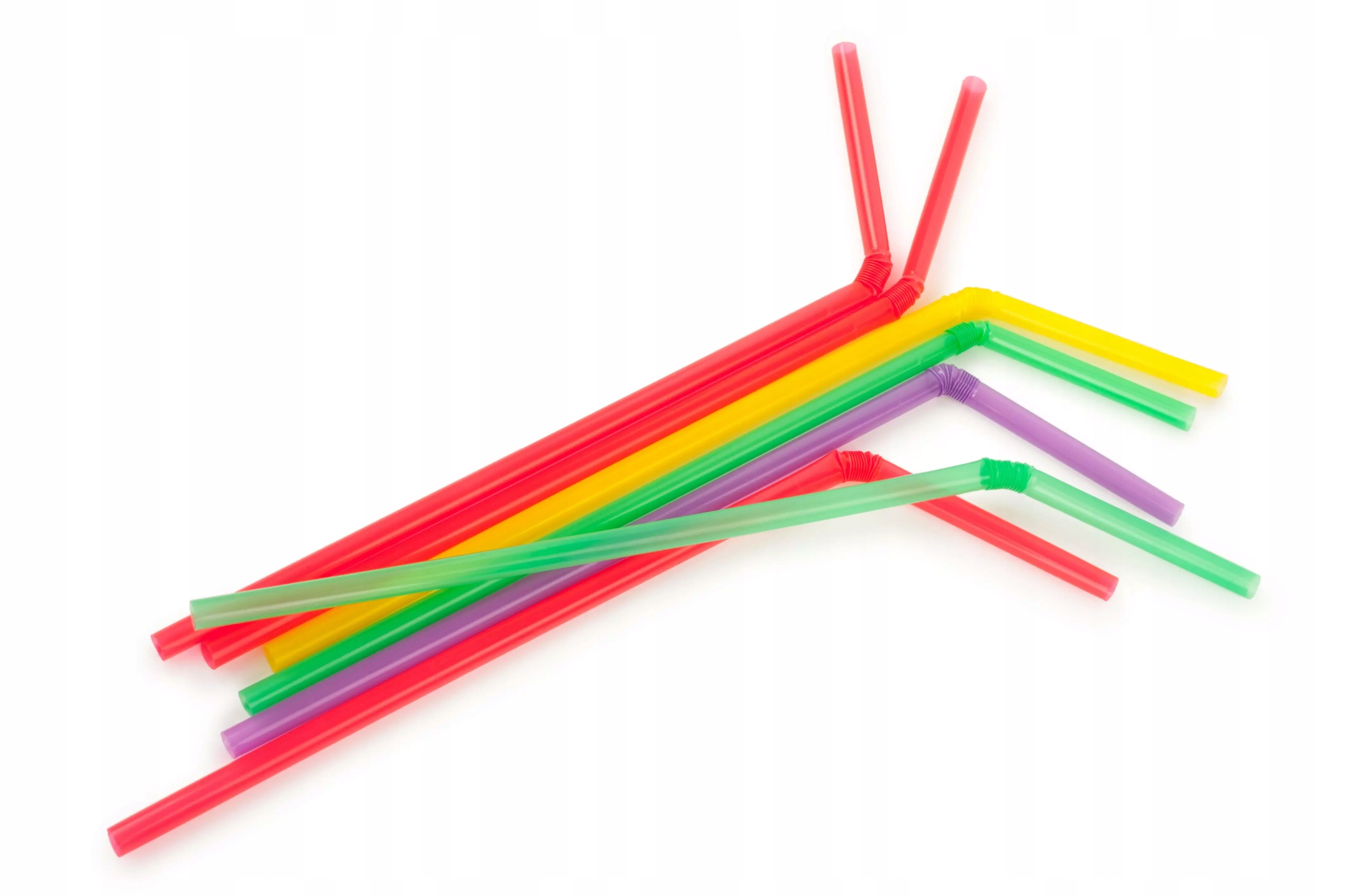 

Słomki plastikowe łamane rurki do picia 50szt