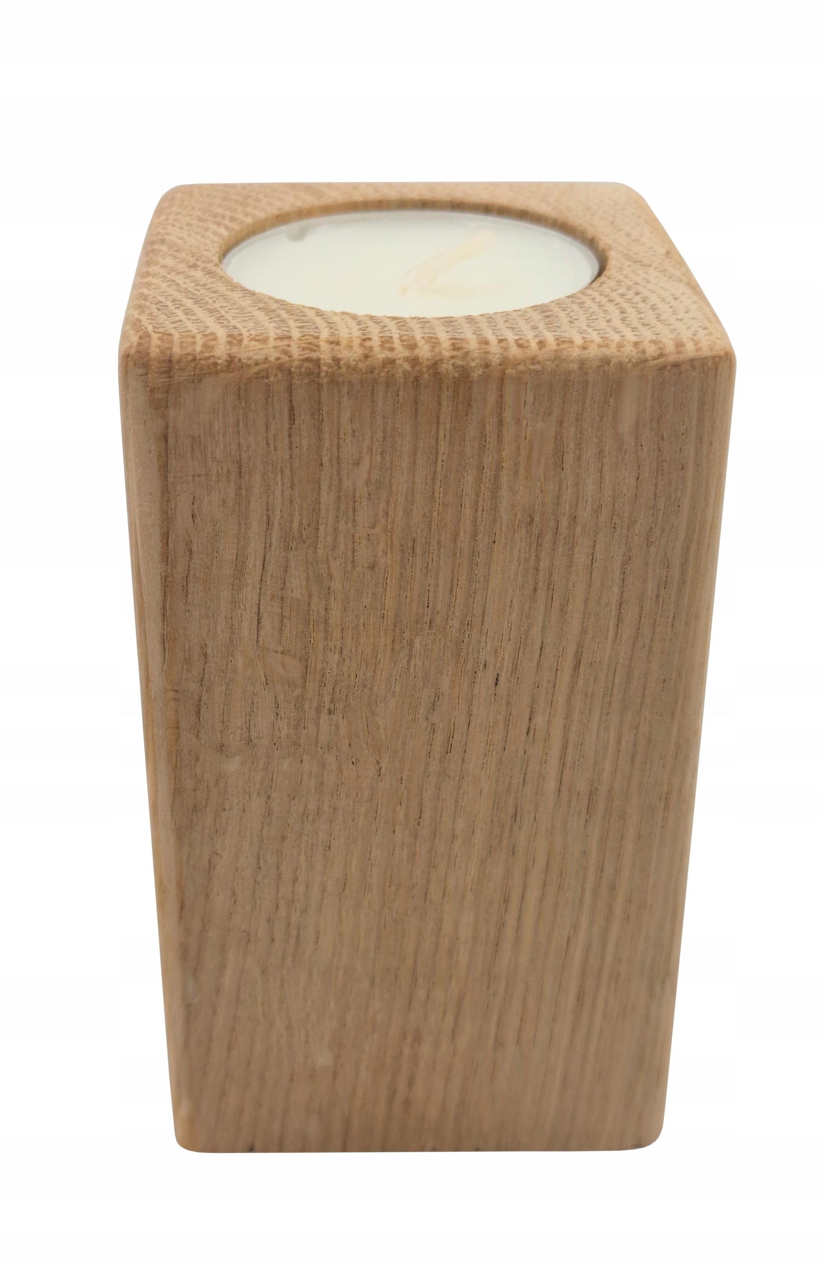 

Świecznik drewniany tealight Średni 10cm