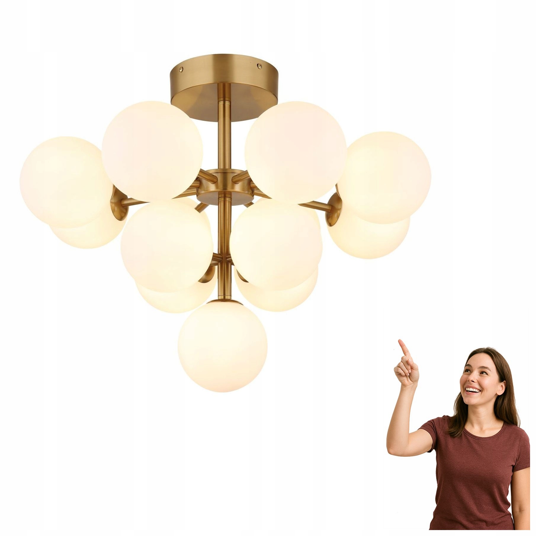 Stropná lampa Grappy 56143-13GD Globo