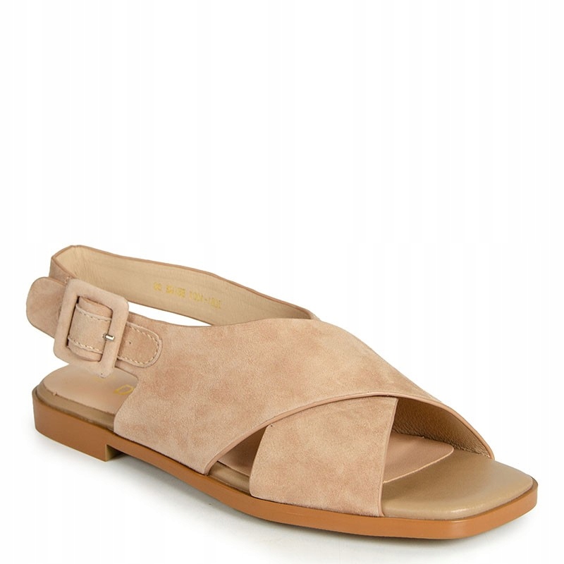 S.barski JC61-1001 Béžové Kožené Sandály 37